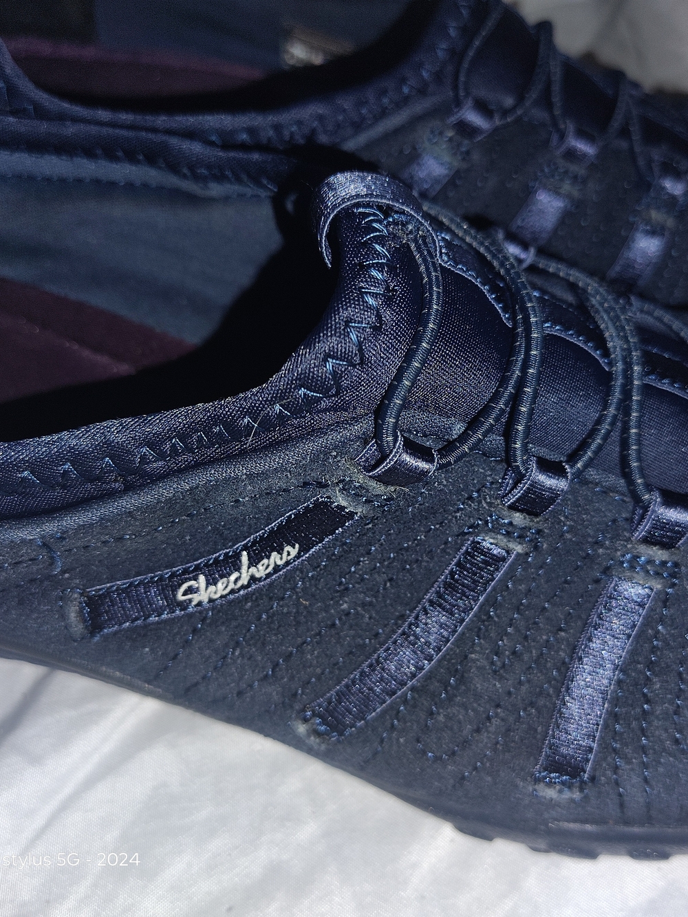 Skechers Women's Navy Slip-On Comfort Sneakers